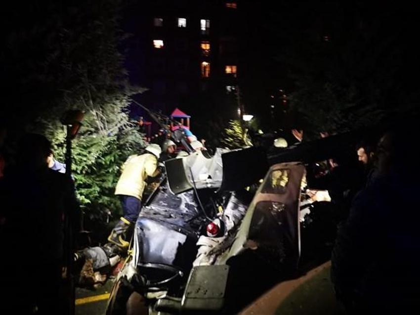 İstanbul Çekmeköy'de askeri helikopter düştü! 4 askerimiz şehit oldu