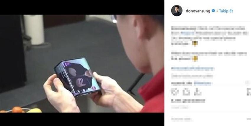 İşte katlanabilir telefon