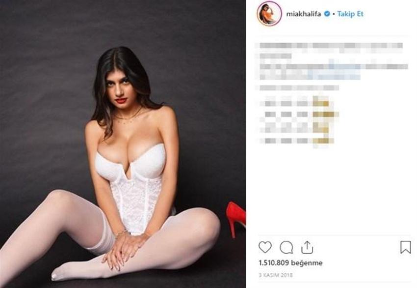 Mia Khalifa'nın formalı paylaşımı olay oldu