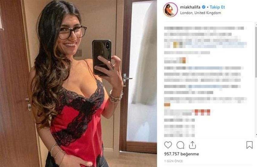 Mia Khalifa'nın formalı paylaşımı olay oldu