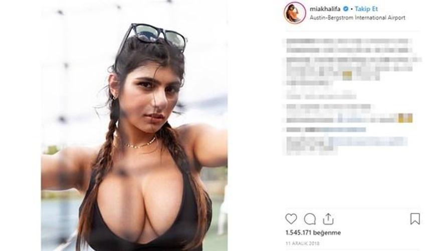 Mia Khalifa'nın formalı paylaşımı olay oldu
