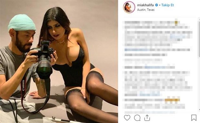 Mia Khalifa'nın formalı paylaşımı olay oldu