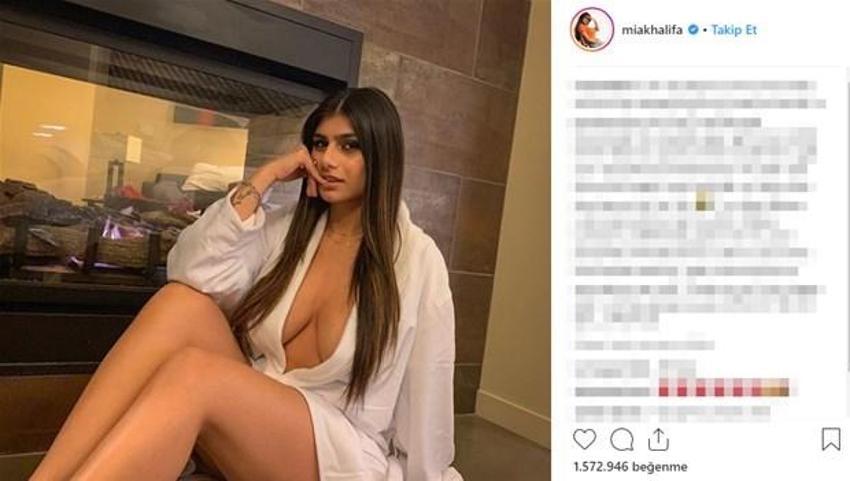 Mia Khalifa'nın formalı paylaşımı olay oldu