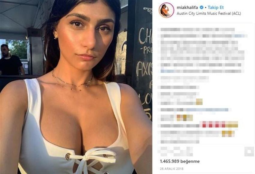 Mia Khalifa'nın formalı paylaşımı olay oldu