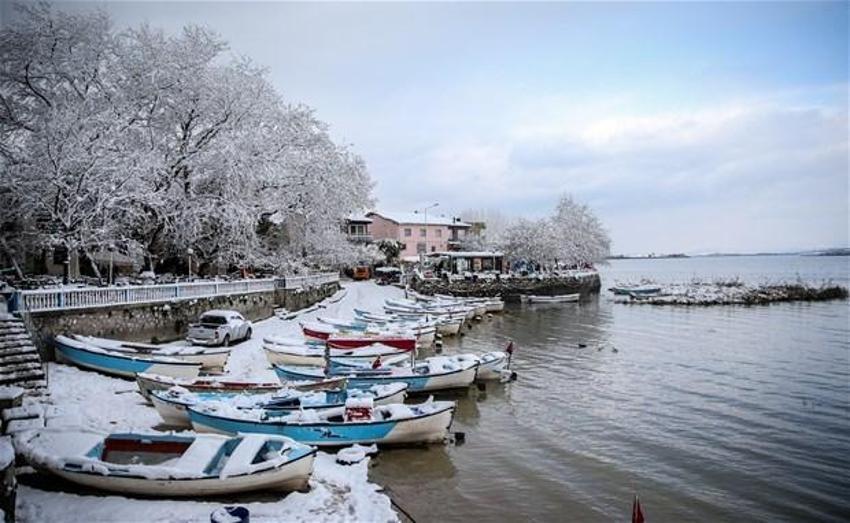 'Küçük Venedik' bembeyaz