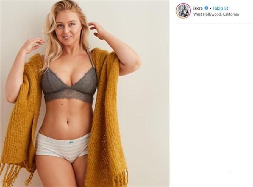 Iskra Lawrence`ın havuz keyfi