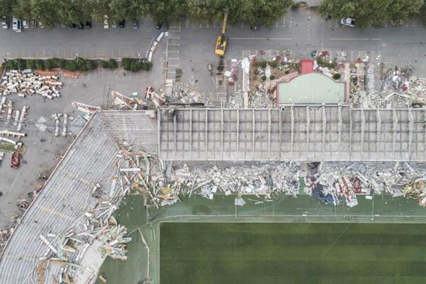 Ankara 19 Mayıs Stadı'nın yıkımına devam ediliyor