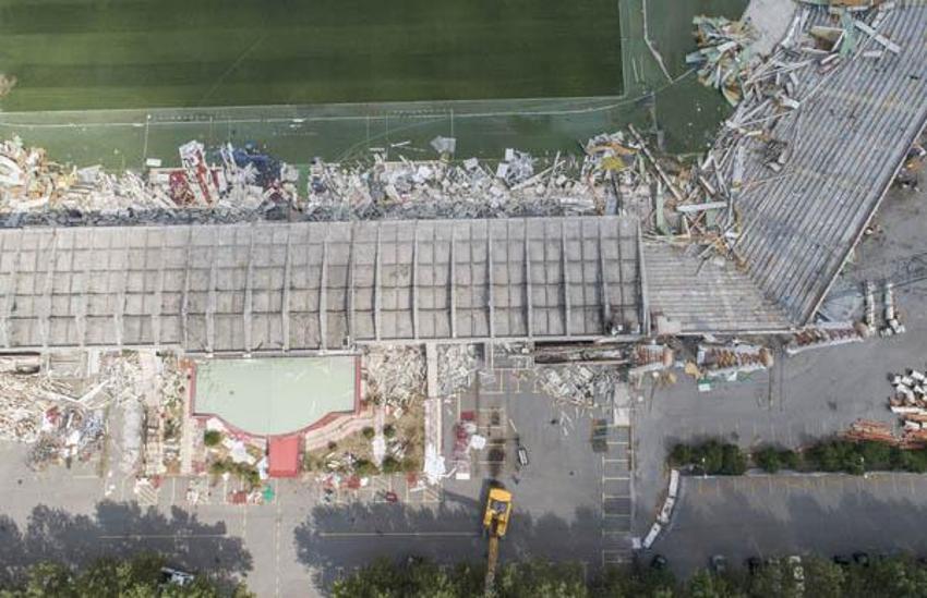Ankara 19 Mayıs Stadı'nın yıkımına devam ediliyor