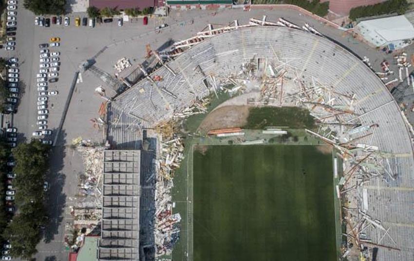 Ankara 19 Mayıs Stadı'nın yıkımına devam ediliyor