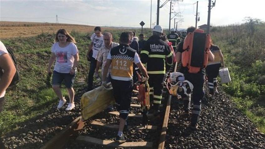 Tekirdağ'da tren faciası!