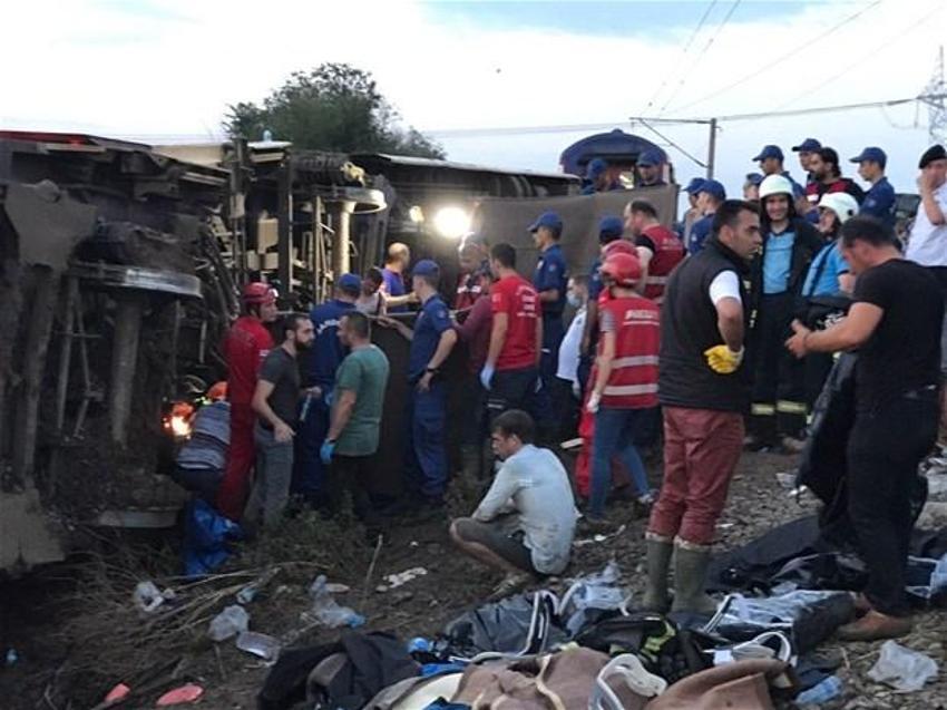 Tekirdağ'da tren faciası!