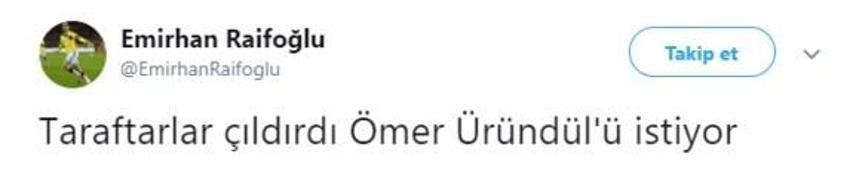Taraftar çıldırdı! Sosyal medyada Ömer Üründül fırtınası