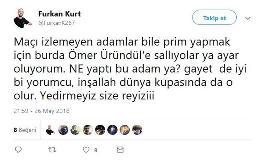 Sosyal medyada Ömer Üründül fırtınası!
