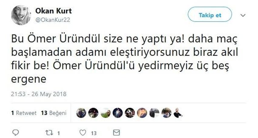 Sosyal medyada Ömer Üründül fırtınası!