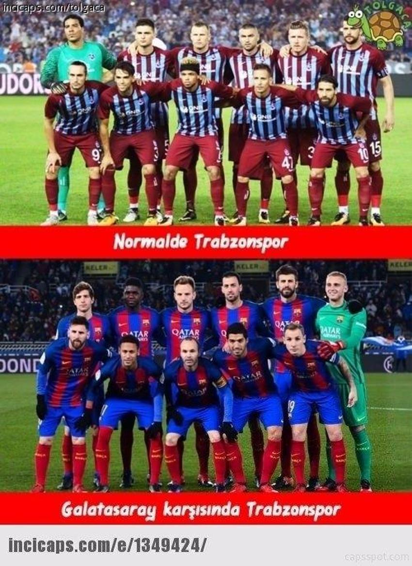 Trabzonspor - Galatasaray maçı capsleri