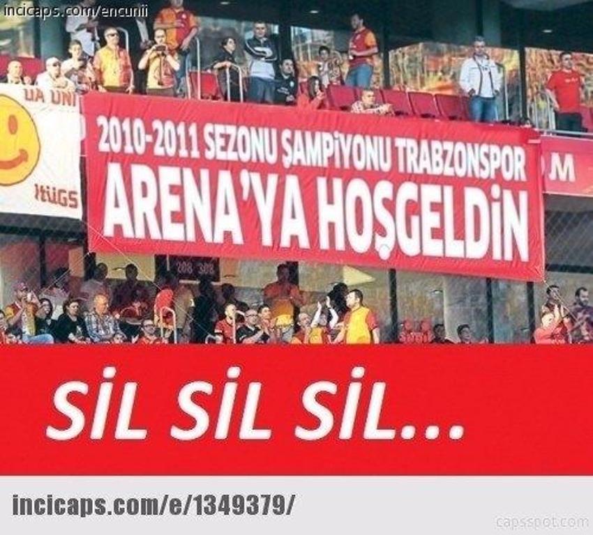 Trabzonspor - Galatasaray maçı capsleri