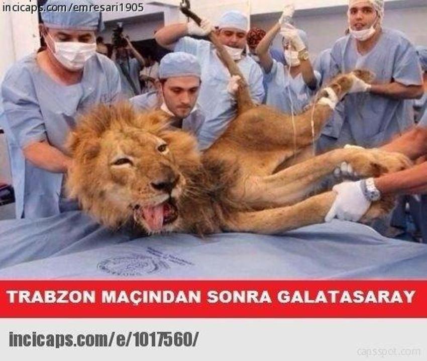 Trabzonspor - Galatasaray maçı capsleri