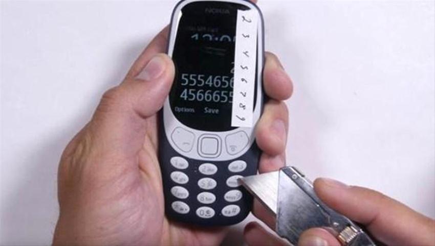Nokia 3310'un dayanıklılık testi