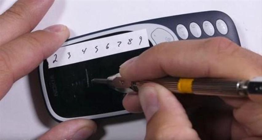 Nokia 3310'un dayanıklılık testi