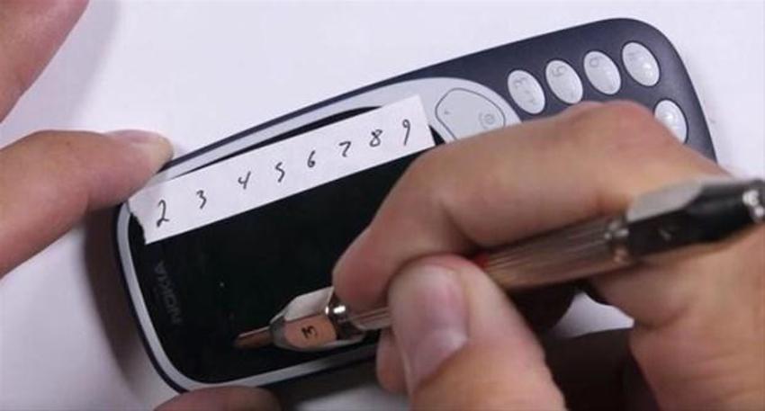 Nokia 3310'un dayanıklılık testi