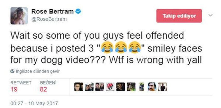 Rose Bertram olay çıkardı!