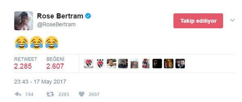 Rose Bertram olay çıkardı!