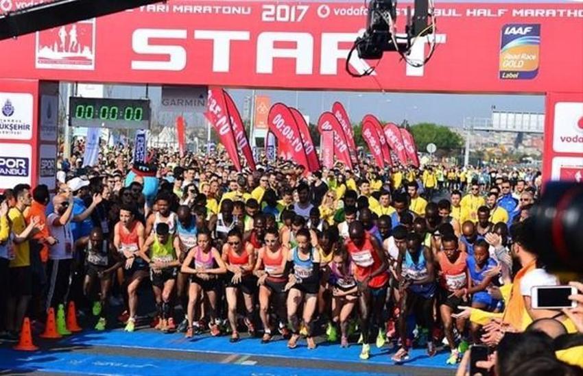 Vodafone İstanbul Yarı Maratonu koşuldu