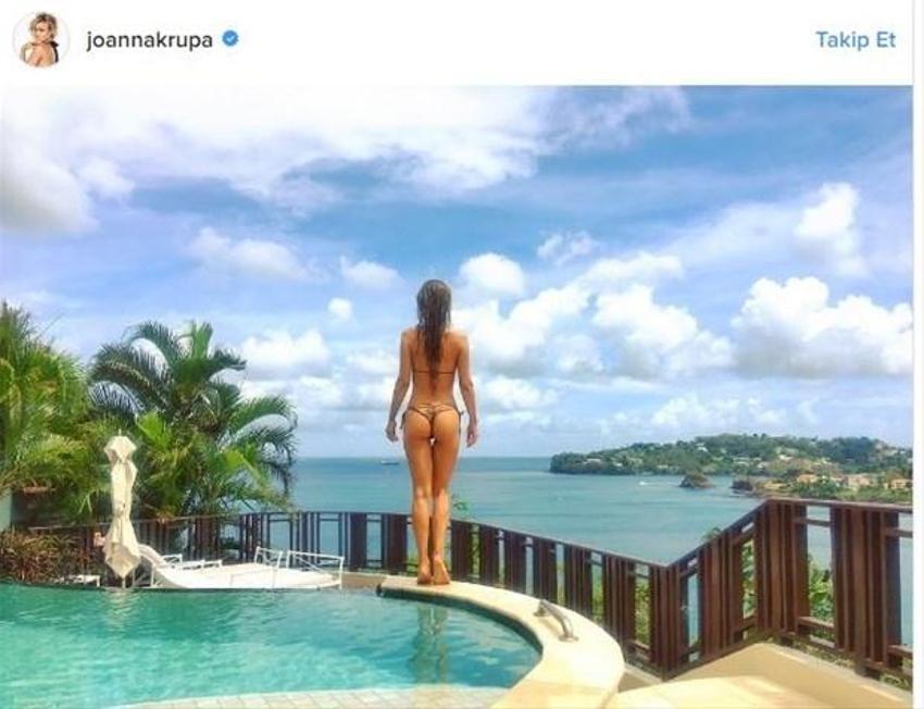 Joanna Krupa yine çırılçıplak!
