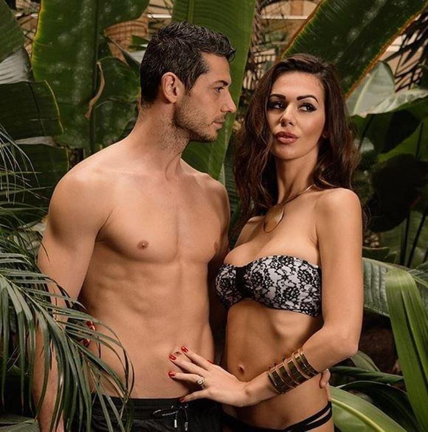 Dzemaili ve eşinden olay kareler