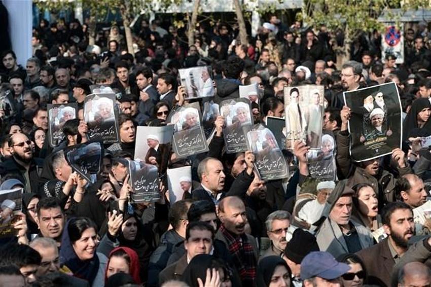 Rafsancani böyle uğurlandı