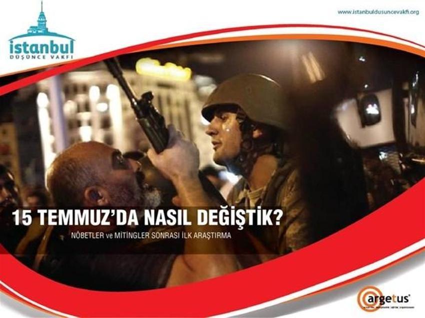 Demokrasi nöbetleri ve Yenikapı mitingi sonrası ilk araştırma