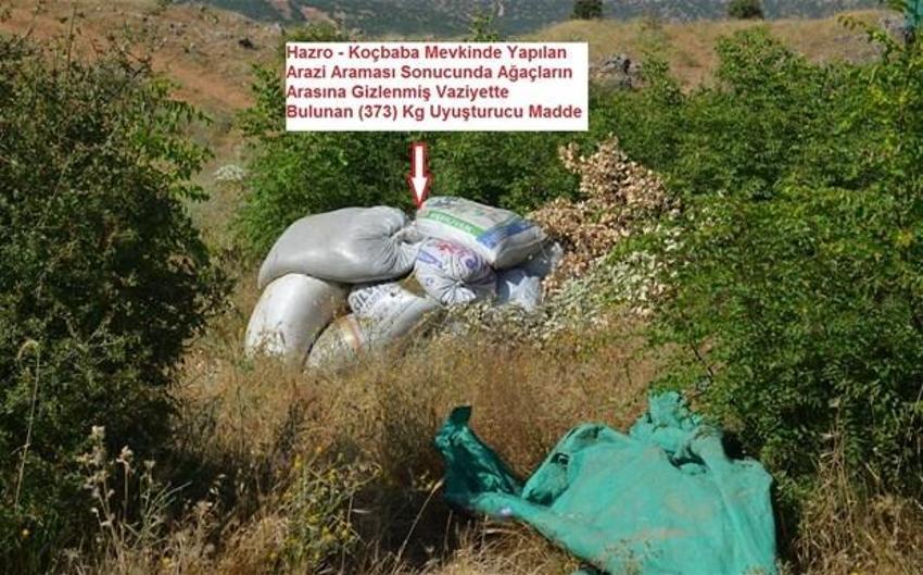 Lice'de terörün finans kaynağı uyuşturucuya büyük darbe