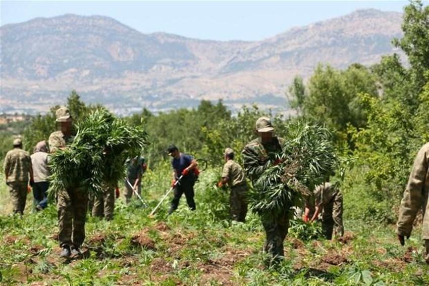 Lice'de terörün finans kaynağı uyuşturucuya büyük darbe