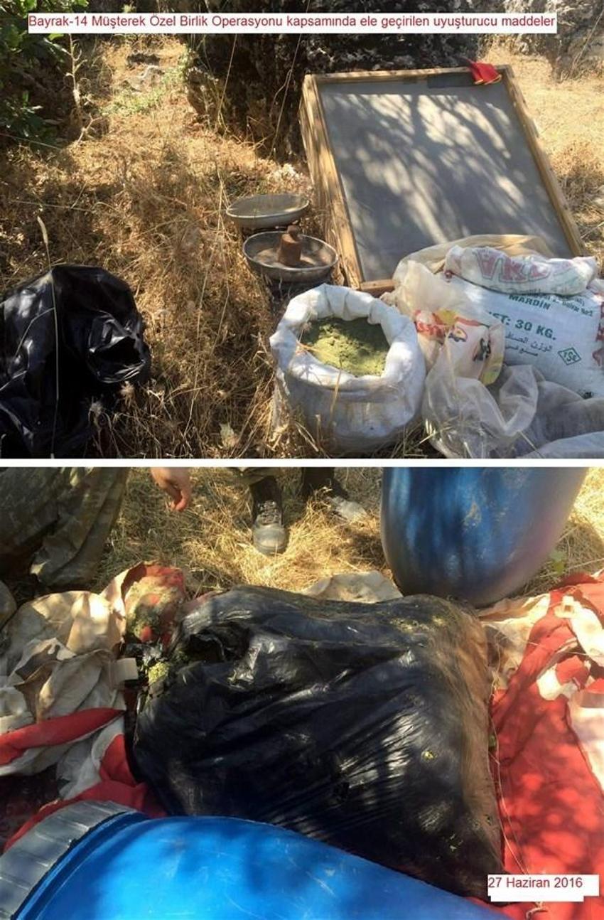 Lice'de terörün finans kaynağı uyuşturucuya büyük darbe