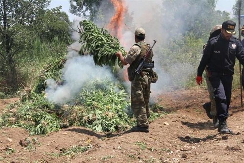 Lice'de terörün finans kaynağı uyuşturucuya büyük darbe