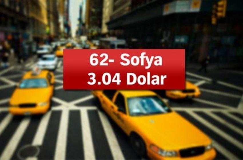 Dünyada taksi fiyatları (5 km için)