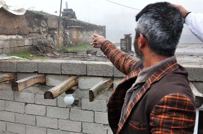Köye havan mermisi düştü