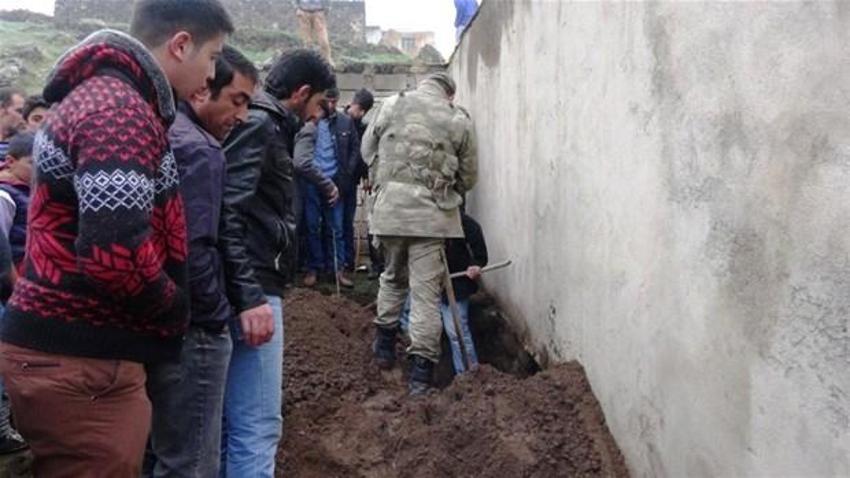 Köye havan mermisi düştü