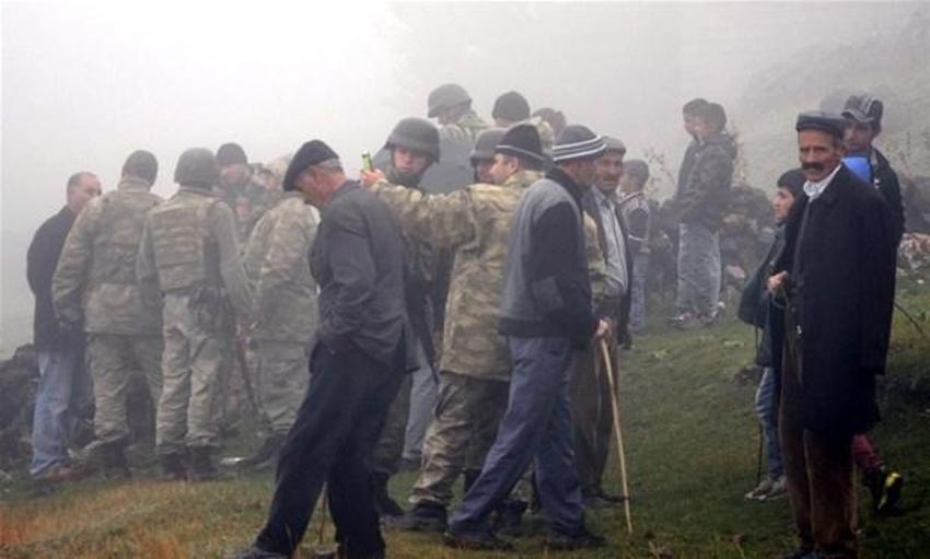 Köye havan mermisi düştü
