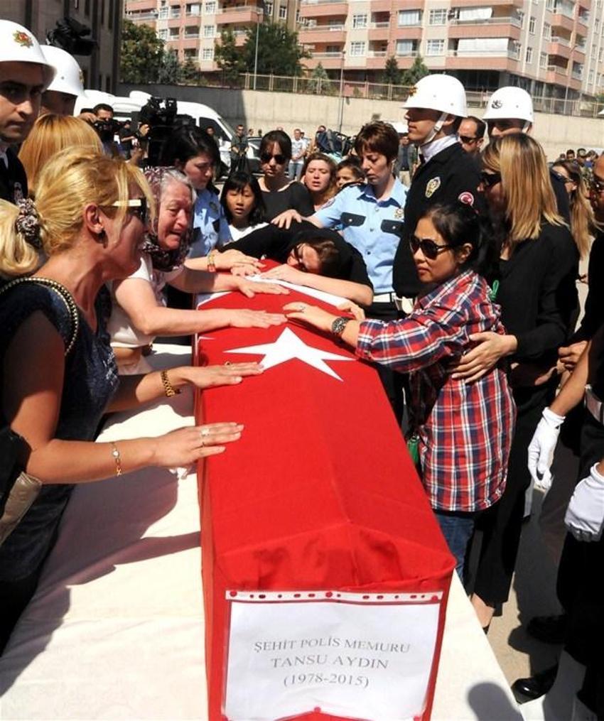 Şehit polis Tansu Aydın için son görev