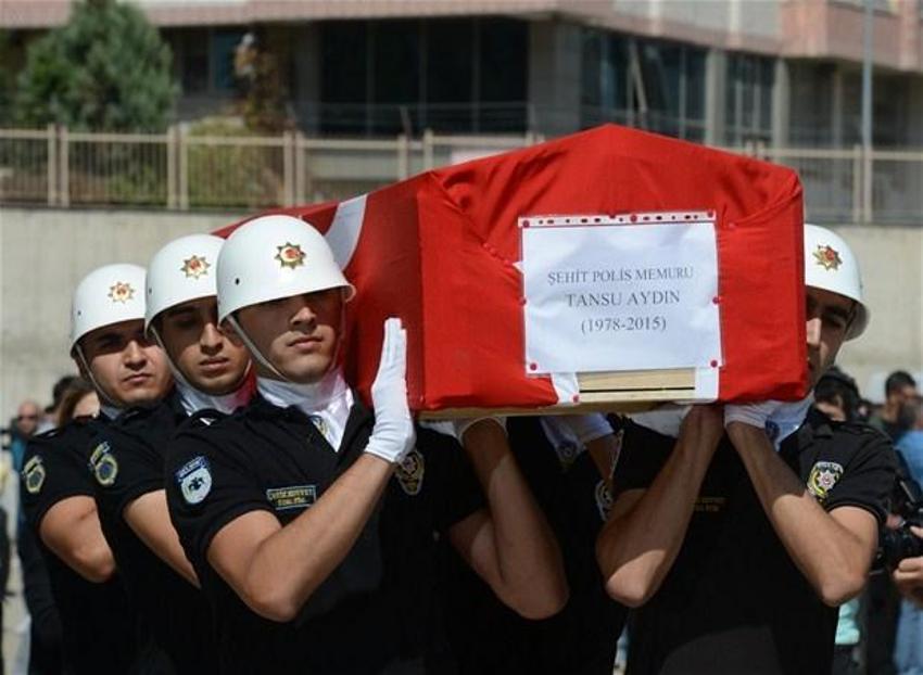Şehit polis Tansu Aydın için son görev
