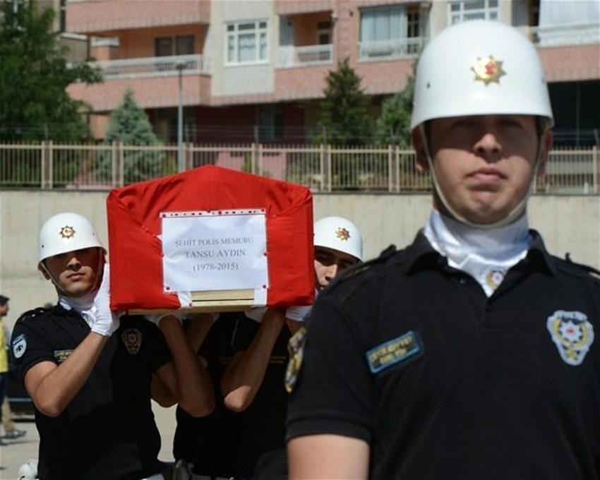 Şehit polis Tansu Aydın için son görev