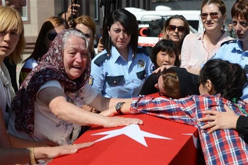 Şehit polis Tansu Aydın için son görev