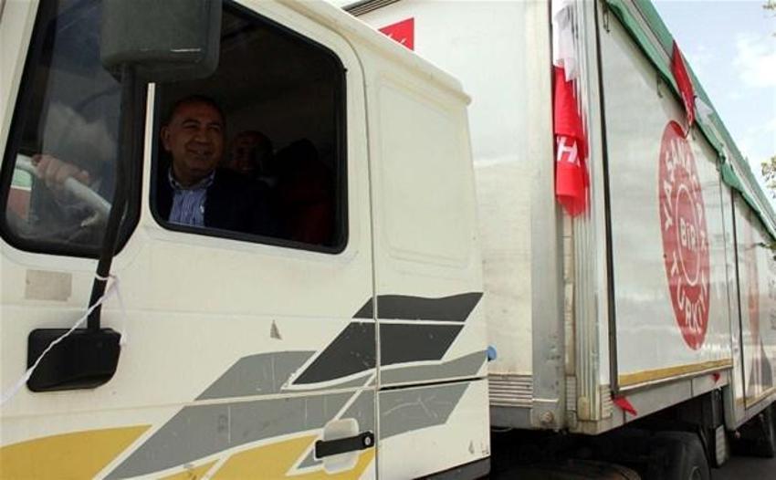 CHP'nin seçim TIR'ı Erzurum'a giremedi