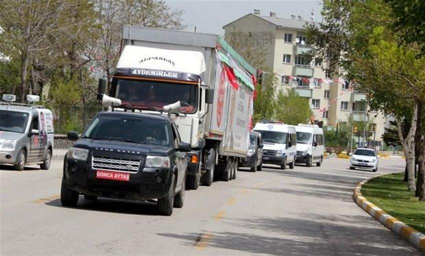 CHP'nin seçim TIR'ı Erzurum'a giremedi