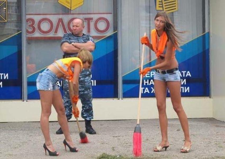 Ukrayna'nın temizlik işçileri