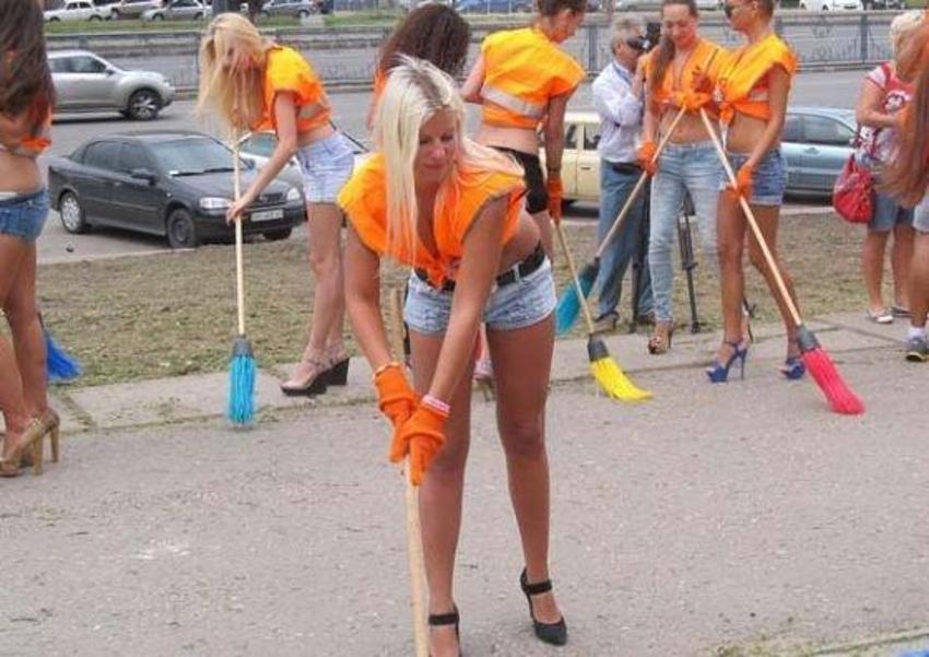 Ukrayna'nın temizlik işçileri