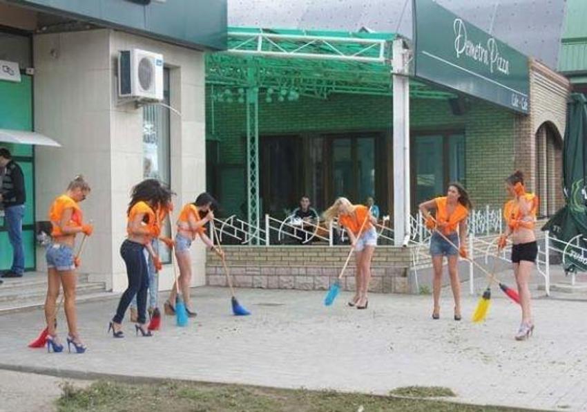 Ukrayna'nın temizlik işçileri