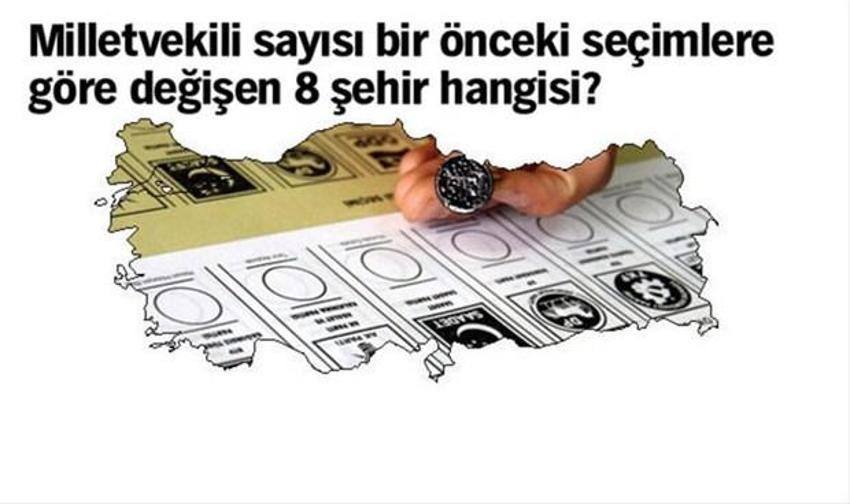 Hangi illerin milletvekili sayısı değişti?