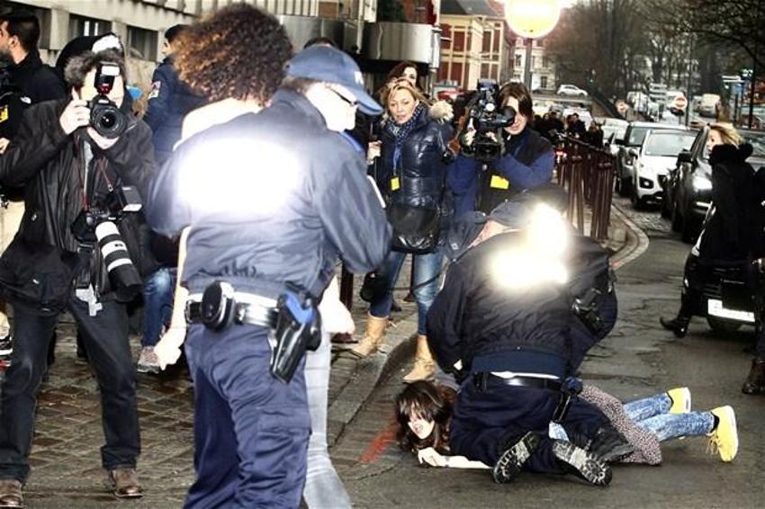 IMF eski başkanına FEMEN baskını